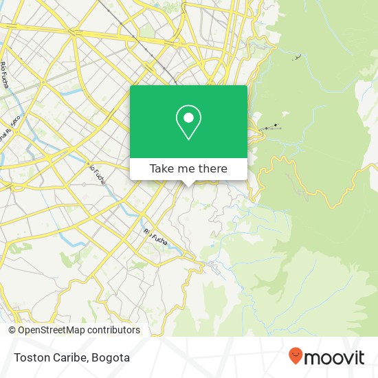 Toston Caribe map