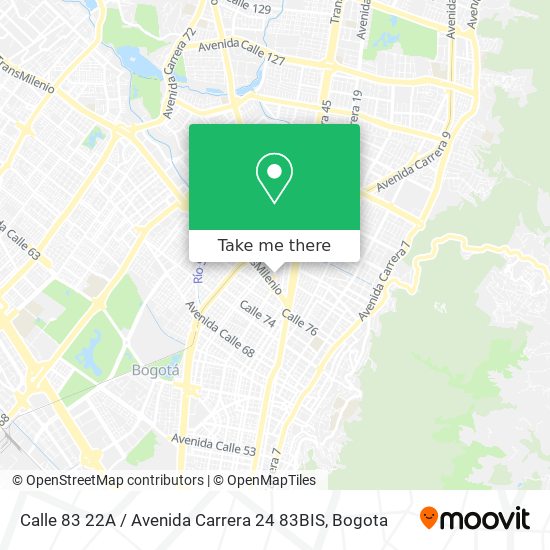 Calle 83 22A / Avenida Carrera 24 83BIS map