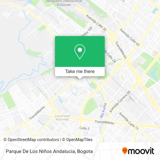 Parque De Los Niños Andalucia map