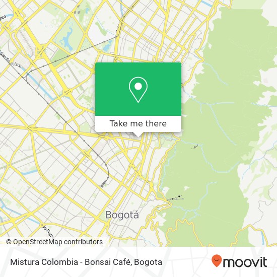 Mistura Colombia - Bonsai Café map