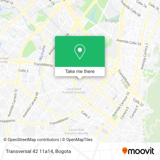 Mapa de Transversal 42 11a14