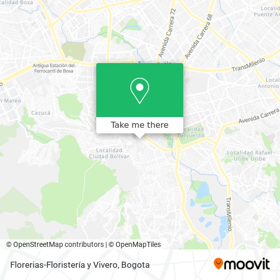 Florerias-Floristería y Vivero map