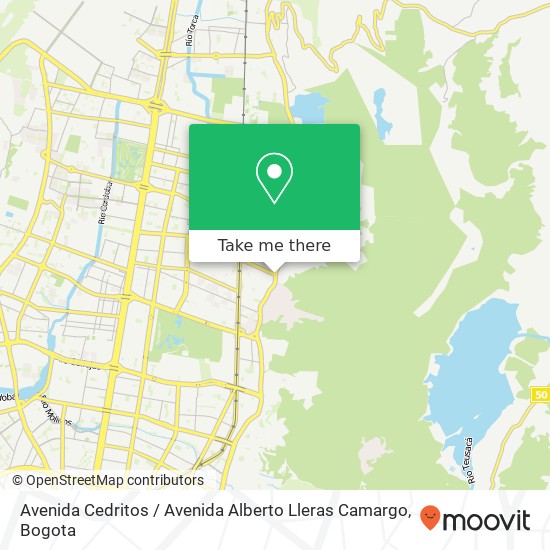 Avenida Cedritos / Avenida Alberto Lleras Camargo map