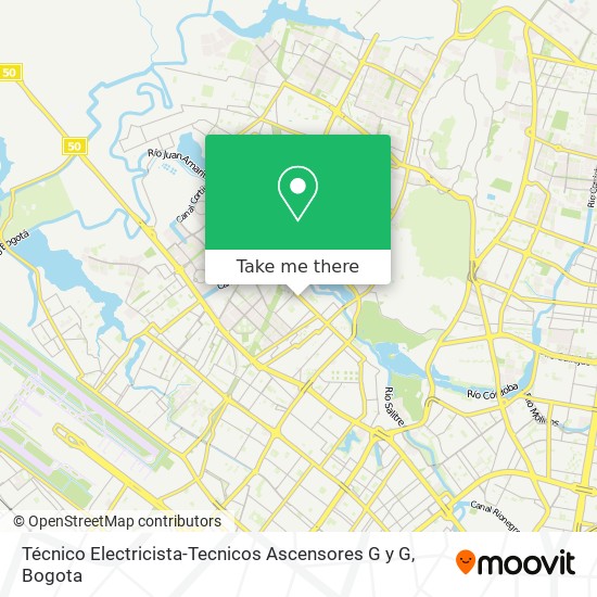 Técnico Electricista-Tecnicos Ascensores G y G map