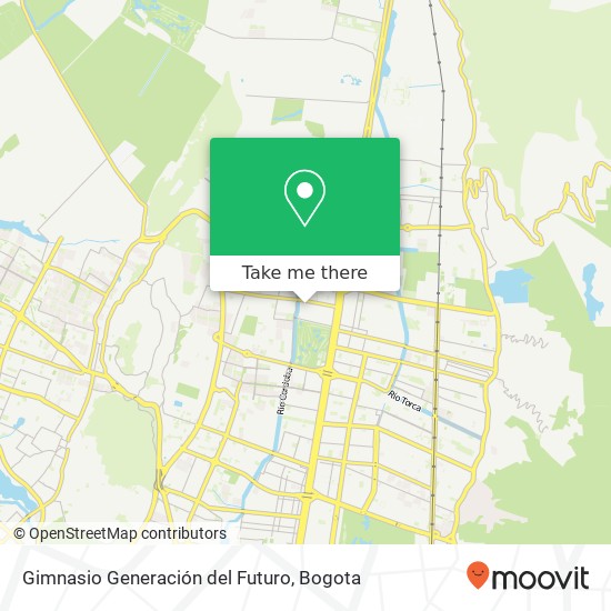 Gimnasio Generación del Futuro map