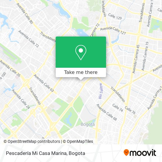 Mapa de Pescadería Mi Casa Marina