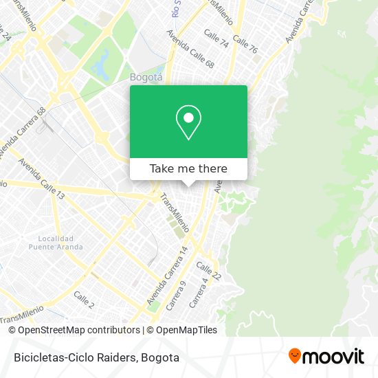 Bicicletas-Ciclo Raiders map