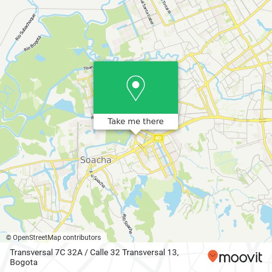 Mapa de Transversal 7C 32A / Calle 32 Transversal 13