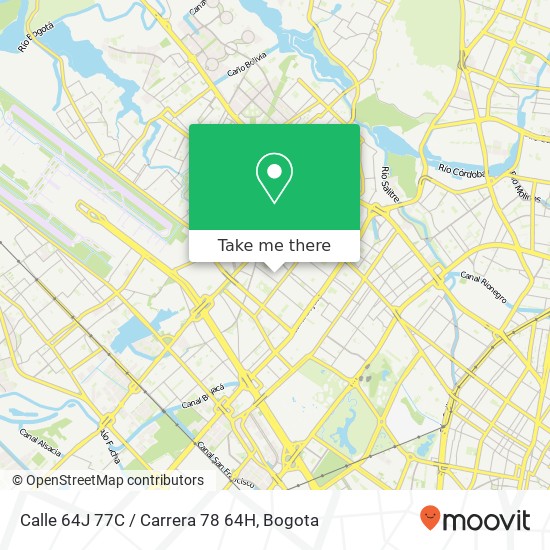 Calle 64J 77C / Carrera 78 64H map