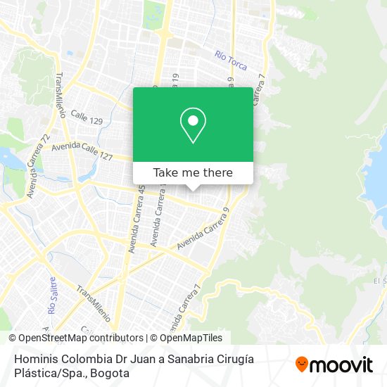 Hominis Colombia Dr Juan a Sanabria Cirugía Plástica / Spa. map