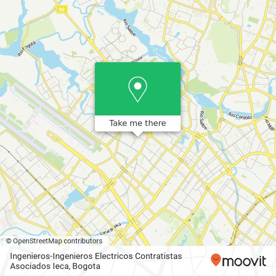 Mapa de Ingenieros-Ingenieros Electricos Contratistas Asociados Ieca
