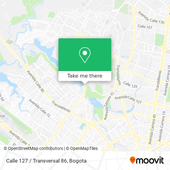 Calle 127 / Transversal 86 map