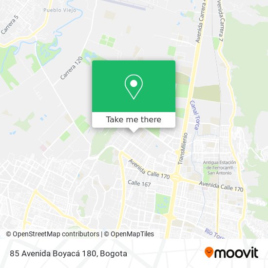 85 Avenida Boyacá 180 map