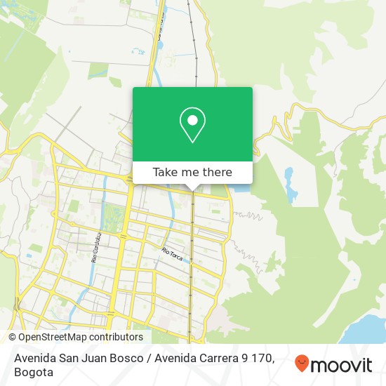 Avenida San Juan Bosco / Avenida Carrera 9 170 map