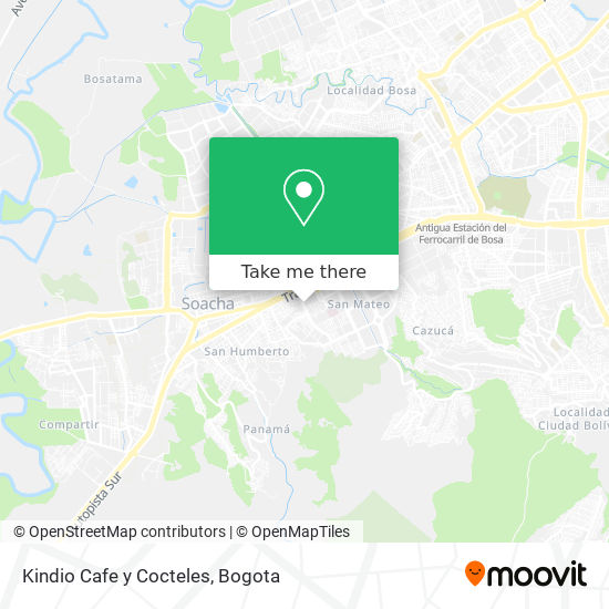 Kindio Cafe y Cocteles map