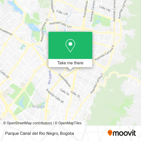 Mapa de Parque Canal del Rio Negro