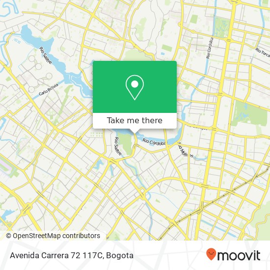 Avenida Carrera 72 117C map