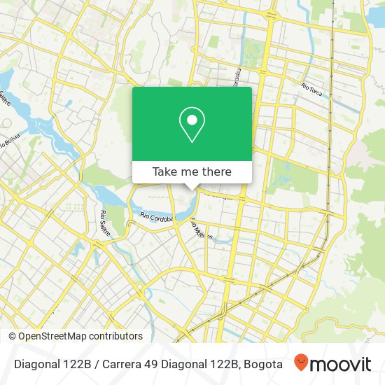 Mapa de Diagonal 122B / Carrera 49 Diagonal 122B