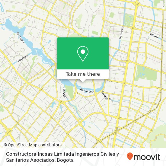 Mapa de Constructora-Incsas Limitada Ingenieros Civiles y Sanitarios Asociados