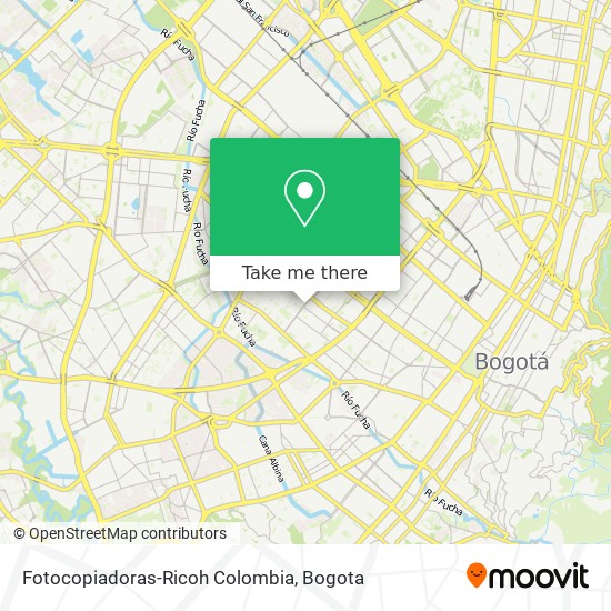 Fotocopiadoras-Ricoh Colombia map