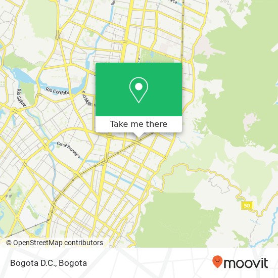 Bogota D.C. map