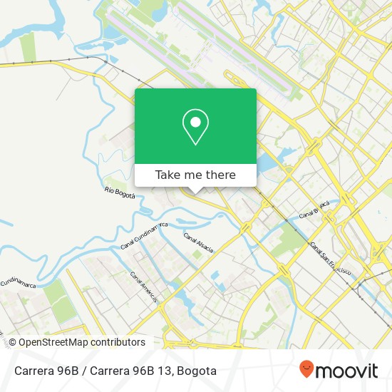 Mapa de Carrera 96B / Carrera 96B 13