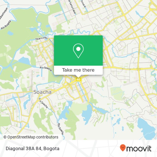 Mapa de Diagonal 38A 84