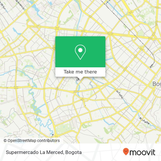 Mapa de Supermercado La Merced