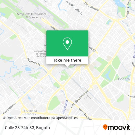 Calle 23 74b-33 map