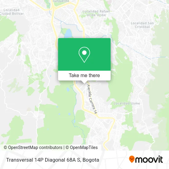 Transversal 14P Diagonal 68A S map