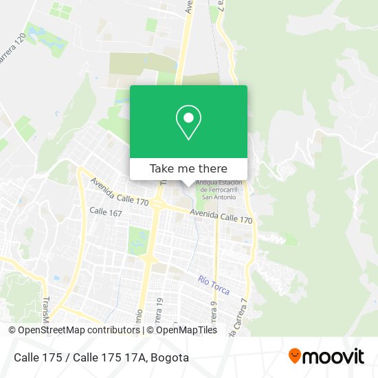 Mapa de Calle 175 / Calle 175 17A