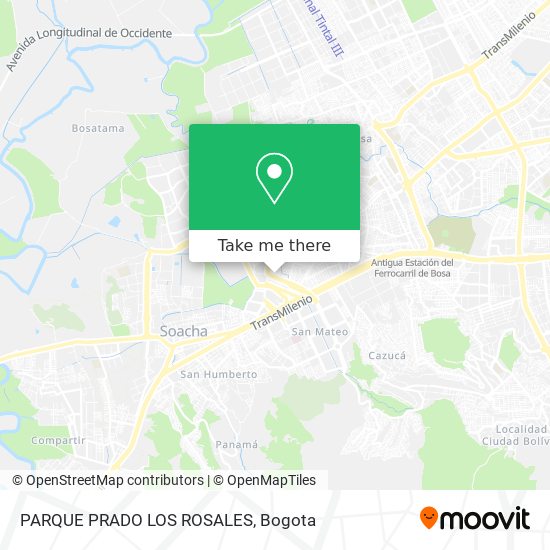 PARQUE PRADO LOS ROSALES map