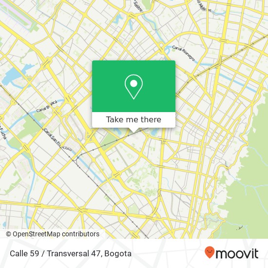 Calle 59 / Transversal 47 map