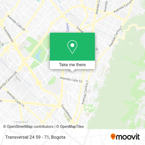 Mapa de Transversal 24 59 - 71