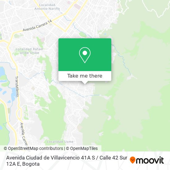 Avenida Ciudad de Villavicencio 41A S / Calle 42 Sur 12A E map