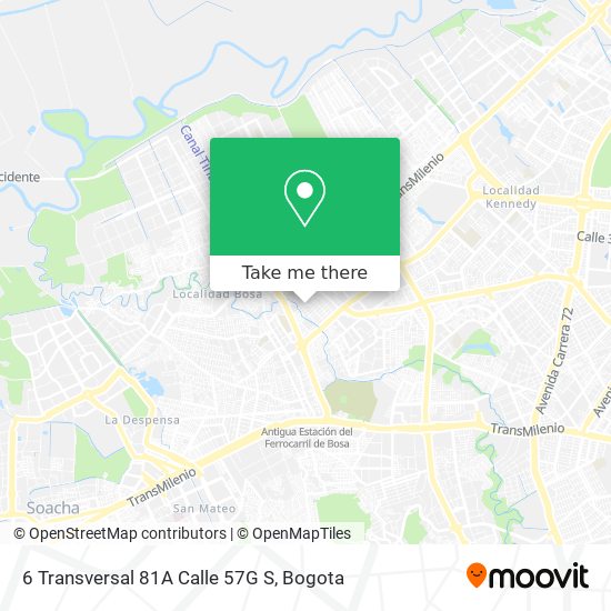 6 Transversal 81A Calle 57G S map