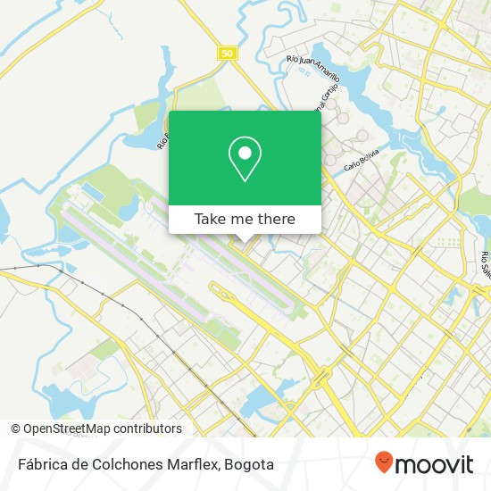 Mapa de Fábrica de Colchones Marflex