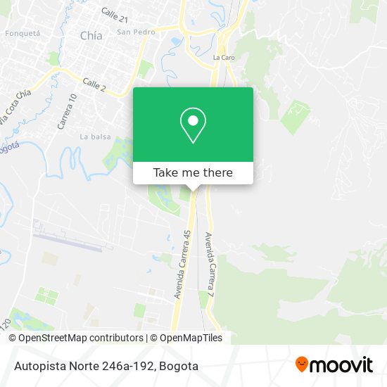 Mapa de Autopista Norte 246a-192