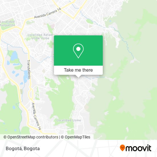 Bogotá map