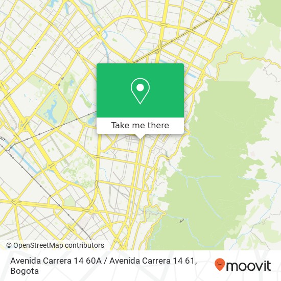 Avenida Carrera 14 60A / Avenida Carrera 14 61 map