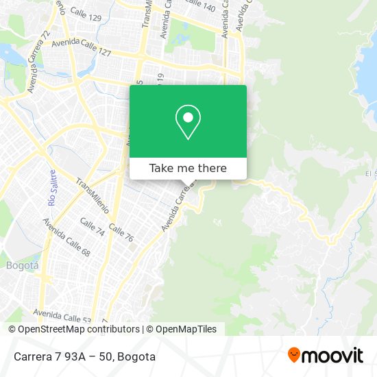 Carrera 7 93A – 50 map