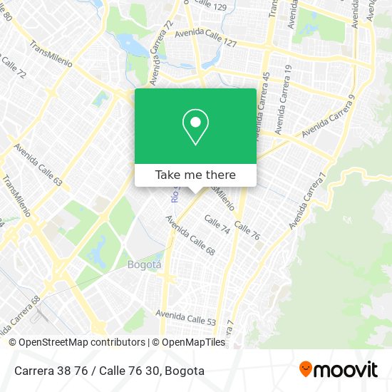 Carrera 38 76 / Calle 76 30 map