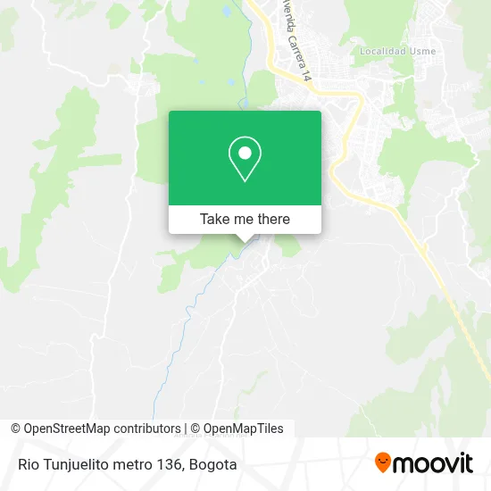 Rio Tunjuelito metro 136 map