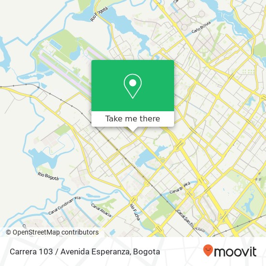 Carrera 103 / Avenida Esperanza map