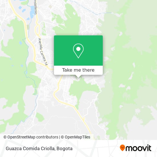 Guazca Comida Criolla map