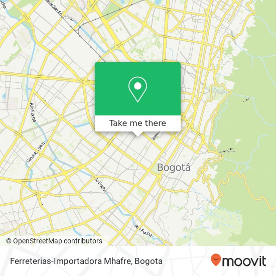 Mapa de Ferreterias-Importadora Mhafre