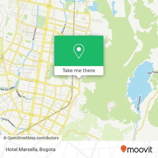 Hotel Marsella map