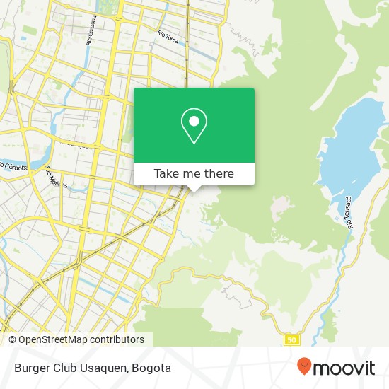 Burger Club Usaquen map