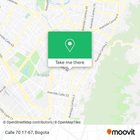 Calle 70 17-67 map
