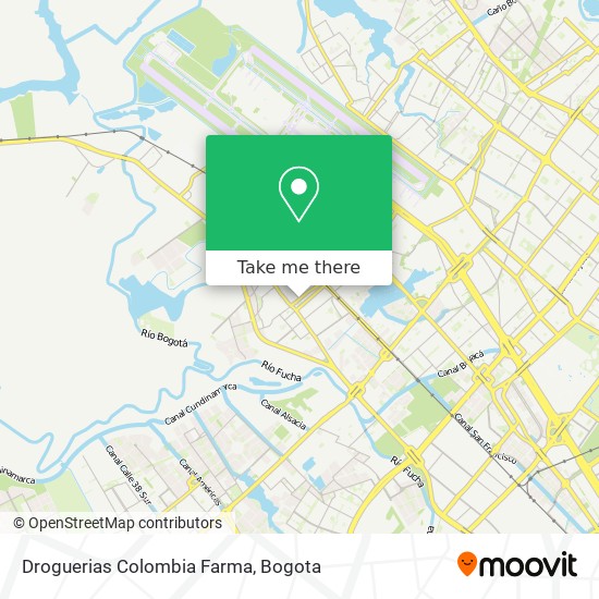 Droguerias Colombia Farma map